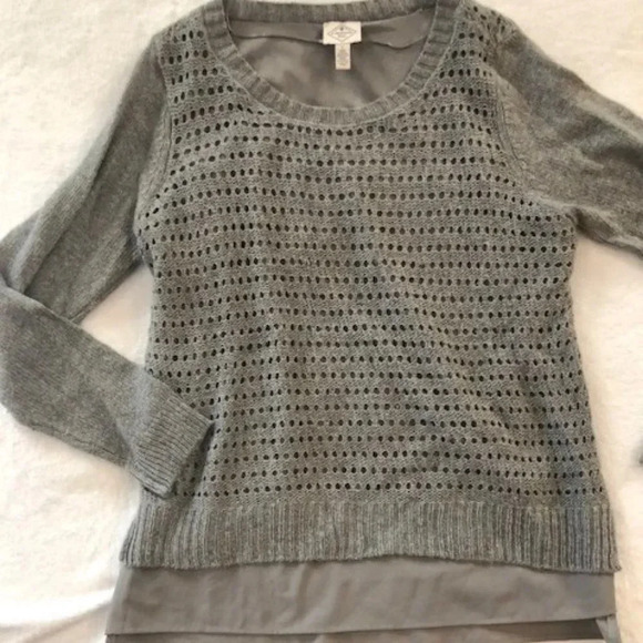 Combo‎ style grey pullover sweater L EUC - Picture 1 of 5
